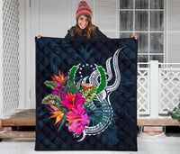 Pohnpei Micronesia Premium Quilt - Tropical Flower - Polynesian Pride
