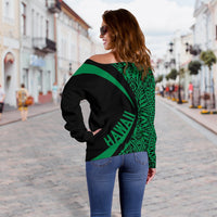Hawaii Polynesian Women's Off Shoulder Sweater 09 - Polynesian Pride