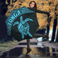 Tonga Umbrella Turtle Mermaid Polynesian Pattern Blue - Polynesian Pride