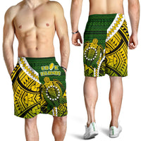 Cook Islands Men Shorts Style Turtle Rugby - Polynesian Pride