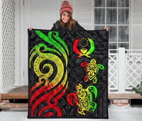 Pohnpei Premium Quilt - Reggae Tentacle Turtle - Polynesian Pride