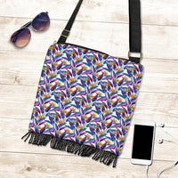 Hawaii Tropical Strelitzia Crossbody Boho Handbag - Polynesian Pride