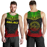 Palau Men's Tank Top - Polynesian Chief Reggae Version - Polynesian Pride