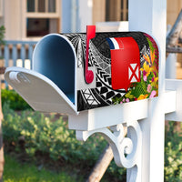 Wallis and Futuna Mailbox Cover - Custom Personalised Tropical Flowers Style - Polynesian Pride