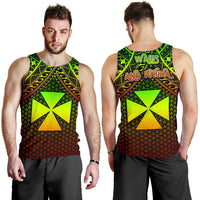 Polynesian Wallis and Futuna Men's Tank Top - Reggae Vintage Polynesian Patterns - Polynesian Pride