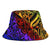 Tahiti Custom Personalised Premium Bucket Hat - Rainbow Polynesian Pattern - Polynesian Pride