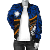 Marshall Islands Women Bomber Jacket - Road to Hometown - Polynesian Pride
