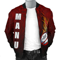 Samoa Men's Bomber Jacket - Manu Rugby Fire - Polynesian Pride