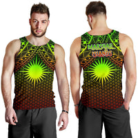 Polynesian Marshall Islands Men's Tank Top - Reggae Vintage Polynesian Patterns - Polynesian Pride