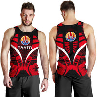 Tahiti Tattoo Men Tank Top Hibiscus K9 - Polynesian Pride