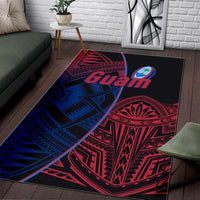Guam Rugby Area Rug Impressive Version - Polynesian Pride