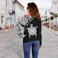 Samoa Women's Off Shoulder Sweater - Curve Style - Polynesian Pride