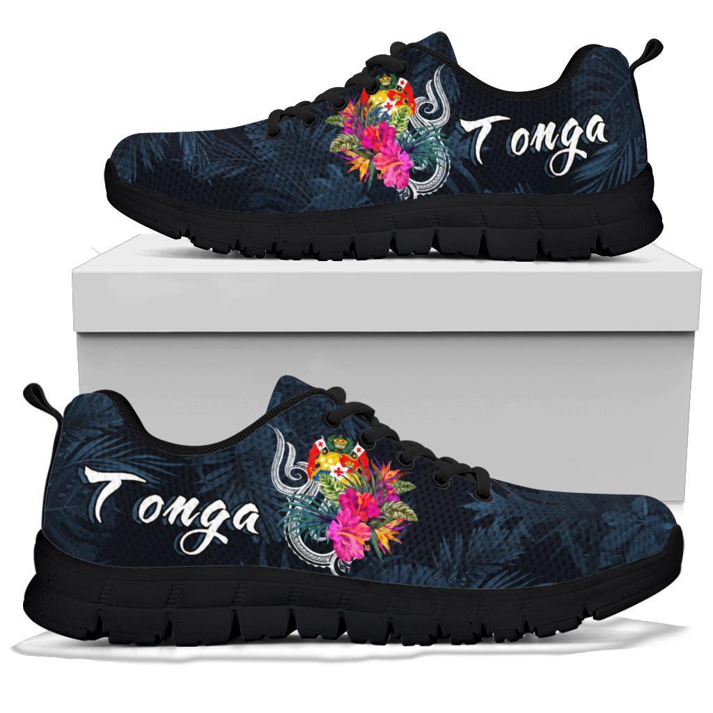 Tonga Polynesian Sneakers - Tropical Flower - Polynesian Pride
