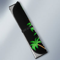 Cook Islands Custom Personalised Auto Sun Shades - Ginger Lei Pattern - Polynesian Pride