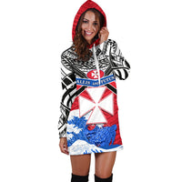 Wallis and Futuna Rugby Women Hoodie Dress Spirit - Polynesian Pride