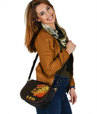 Sun In Leo Zodiac Saddle Bag Polynesian Tattoo Simple - Orange Black - Polynesian Pride