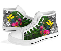 Hawaii High Top Shoes - Turtle Plumeria Banana Leaf - Polynesian Pride