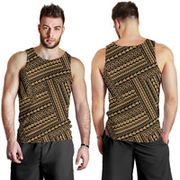 Polynesian Nation Gold Hawaii Men's Tank Top - Polynesian Pride