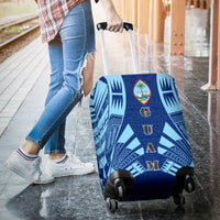 Guam Luggage Cover - Polynesian Tattoo Flag - Polynesian Pride