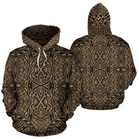 Hawaii Hoodie Polynesian Lauhala Mix Gold Pullover - Polynesian Pride