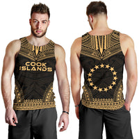 Cook Islands Men's Tank Top - Polynesian Chief Gold Version - Polynesian Pride
