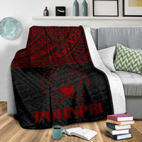 Pohnpei Premium Blanket - Micronesian Red Version - Polynesian Pride