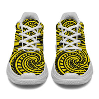 Polynesian Maori Lauhala Yellow Chunky Sneakers - Polynesian Pride