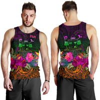 Fiji Men's Tank Top - Summer Hibiscus - Polynesian Pride