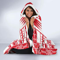 Austral Islands Hooded Blanket - Polynesian Tattoo Flag - Polynesian Pride