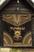 Tuvalu Premium Quilt - Tuvalu Coat Of Arms Polynesian Chief Gold Version - Polynesian Pride