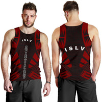 Society Islands Men Tank Top - Polynesian Tattoo Red - Polynesian Pride