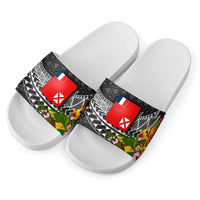 Wallis and Futuna Slide Sandals - Seal Spiral Polynesian Patterns - Polynesian Pride
