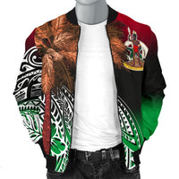 Vanuatu Men's Bomber Jacket Polynesian Palm Tree Flag - Polynesian Pride