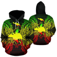 Papua New Giunea Polynesian ll Over Hoodie Map Reggae Unisex Reggae - Polynesian Pride