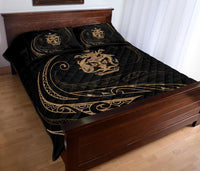 Solomon Quilt Bed Set - Gold - Frida Style - Polynesian Pride