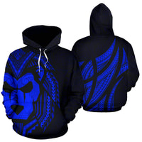 Sua Lions Pride Polynesian Warrior Hoodie Blue Color Unisex Blue - Polynesian Pride