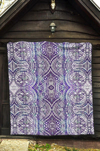 Polynesian Premium Quilt Violet - Polynesian Pride