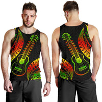 Polynesian Hawaii Men Tank Top - Ukulele Black - Polynesian Pride