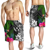 Kosrae Men Shorts - Turtle Plumeria Banana Leaf - Polynesian Pride