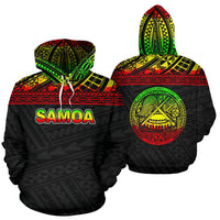 Samoa nd merican Samoa Polynesian ll Over Hoodie Reggae Unisex Reggae - Polynesian Pride