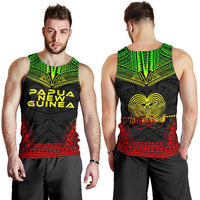 Papua New Guinea Men's Tank Top - Polynesian Chief Reggae Version - Polynesian Pride
