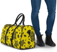 Polynesian Turtle Palm And Sea Pebbles Yellow Hawaii Travel Bag - Polynesian Pride