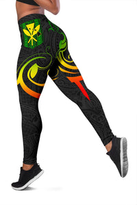 Hawaiian Kanaka Women's Leggings Hawaii Always In My Heart AH - Polynesian Pride