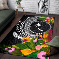 Chuuk State Area Rug - Seal Spiral Polynesian Patterns - Polynesian Pride