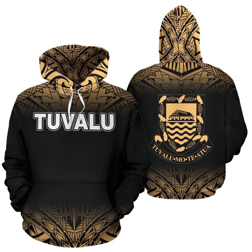 Tuvalu Polynesian Hoodie Fog Gold Unisex Gold - Polynesian Pride