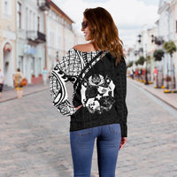 Tonga Women's Off Shoulder Sweater - Curve Style - Polynesian Pride