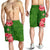 Hawaii Tropical Flower Polynesian Men's Shorts - Curtis Style - Green - Polynesian Pride