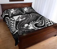 Polynesian Wallis and Futuna Quilt Bed Set - White Shark Polynesian Tattoo - Polynesian Pride