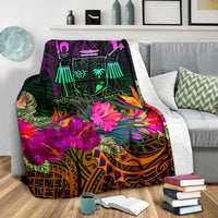 Fiji Premium Blanket - Summer Hibiscus - Polynesian Pride