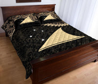 Tokelau Polynesian Quilt Bed Set Golden Coconut - Polynesian Pride